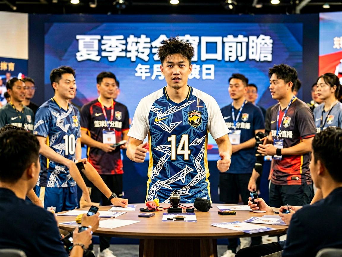 转会新闻，球员签约发布会现场